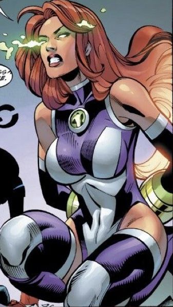 Star Fire Comic, Starfire Comics Icons, Starfire Wallpaper, Dc Starfire, Starfire Comics, Raven Comics, Starfire Dc, Dc Women, Star Fire