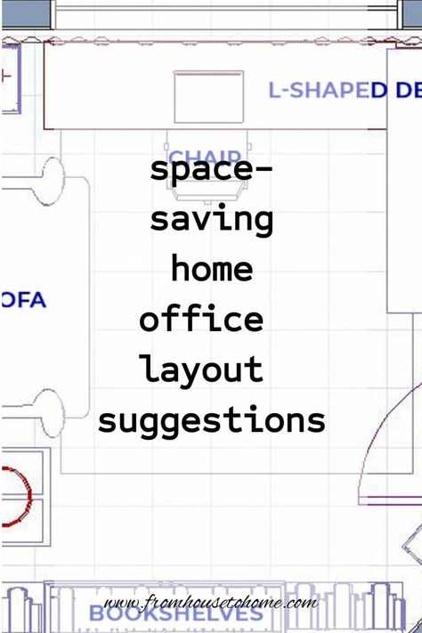 space-saving home office layout suggestions Small Office Room Layout, Office Arrangement Layout, Feng Shui Office Layout, Tiny Office Space Ideas, Small Office Layout Floor Plans, Office Living Room Combo, Home Office Layout Ideas, Small Office Layout, Small Home Office Layout