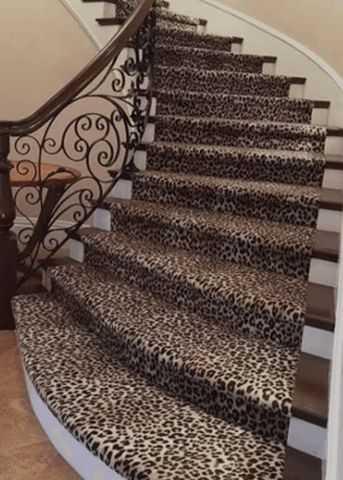 Leopard Carpet, Animal Print Carpet, Carpets And Rugs, Rugs Uk, Printed Carpet, Carpet Stairs, Carpet Runner, Wool Carpet, Pattern Mixing