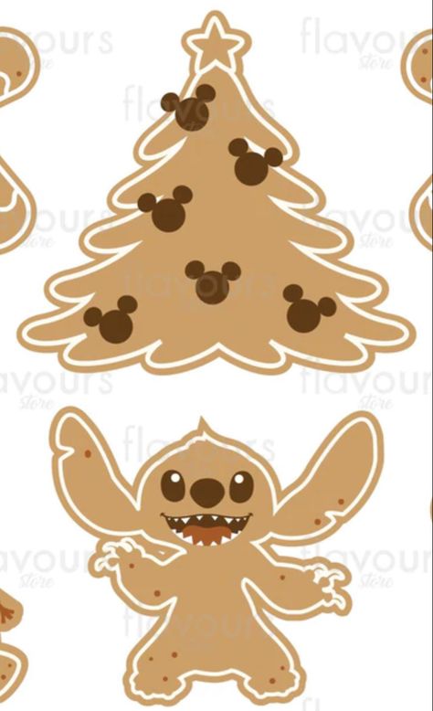 Disney Gingerbread Characters, Disney Christmas Treats, Disney Gingerbread, Pink Christmas Tree Decorations, Art Cricut, Disney Babies, Christmas Gingerbread Cookies, Disney 2024, Baking Art