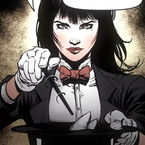 Zatanna Makeup, Zatana Zatara Comics, Zantana Dc, Zatanna Zatara Icons, Zatanna Pfp, Zatanna Aesthetic, Zatanna Comic, Zatanna Art, Zatanna Dc Comics