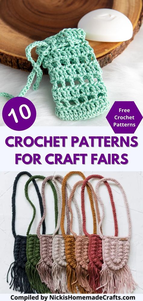 Discover the top ten craft fair crochet patterns that are driving sales on Etsy! These quick and beautiful designs are not only best sellers, but also make fantastic gifts for loved ones. Each pattern is authentic and created with passion. Plus, we're throwing in ten free patterns to help ignite your creative spark and inspire your next crochet masterpiece. Boost your Etsy shop market and engage with a community of crochet enthusiasts today. Crochet Spring Patterns, Selling Crochet Items, Crochet Projects To Sell, Yarn Projects Crochet, Crochet Craft Fair, Small Crochet Gifts, Quick Crochet Gifts, Crochet Project Free, Selling Crochet