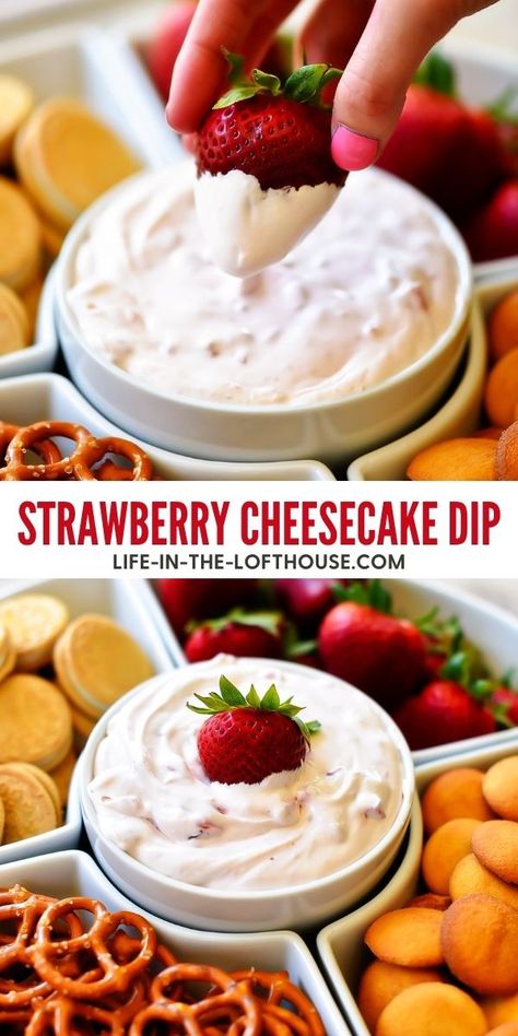 Strawberry Cheesecake Dip, Sweet Dip, Dessert Dip Recipes, Dream Bakery, Cake Dip, Fruit Dips Recipes, Cheesecake Dip, Cheesecake Pudding, Sweet Dips