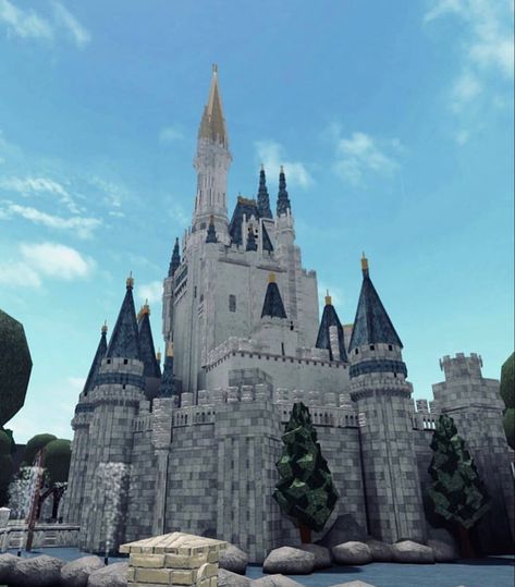 Bloxburg Suburban, Bloxburg Castle, Walt Disney Castle, Bloxburg City, Bloxburg Rooms, Castle Layout, Bloxburg Interior, Bloxburg Exterior, Castle House Design