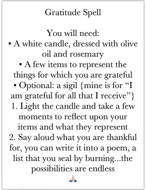 :: Gratitude Spell🙏🏻✨• Mabon Candle Spell, Spells For Gratitude, Gratitude Candle Spell, Gratitude Ritual Witch, Sigil For Gratitude, Mabon Gratitude Ritual, Witchy Gratitude, Gratitude Spell Jar, Gratitude Spell