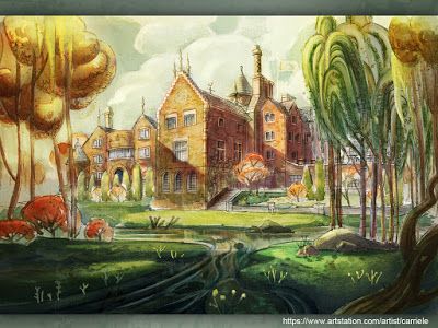 Patrick Comerford: Which old country house was the true inspiration f... Animation Concept Art, Fantasy Animation, Chris Dunn, Old Country House, Toad Hall, Toad House, The Wind In The Willows, Old Country Houses, Wind In The Willows