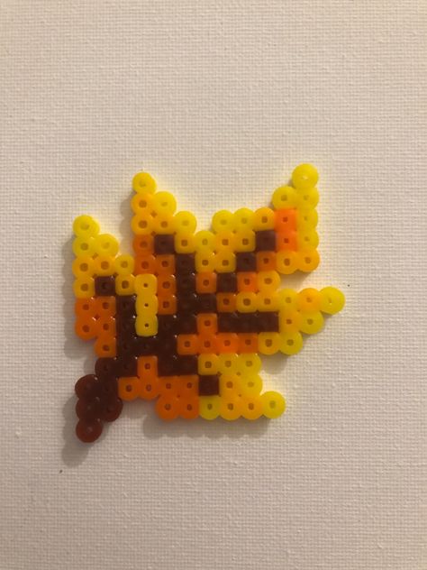 Perler beads Maple Leaf Perler Beads, Cottagecore Perler Bead Patterns, Perler Bead Patterns For Best Friends, Pyssla Ideas 3d Easy, Fall Melty Beads, Perler Bead Patterns Thanksgiving, Fall Perler Bead Patterns Small, Small Perler Beads Ideas Halloween, Orange Perler Beads