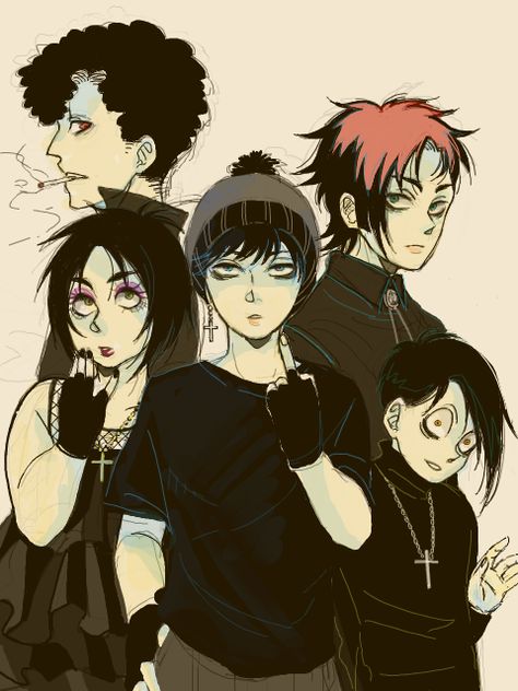 South Park Goth The Goths South Park, South Park Goth Kids Fanart, Henrietta South Park, Trey Parker, Goth Kids, South Park Anime, Creek South Park, South Park Funny, South Park Characters