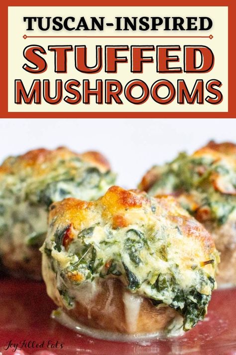 Italian Baked Mushrooms Keto, Meat And Veggie Dinner Ideas, Stuffed Mushrooms With Cream Cheese And Spinach, Mexican Mushroom Recipes, Italian Side Dish Recipes, Stuff Mushrooms Recipes, Spinach Mushroom Recipes, Button Mushroom Recipes, Salmon Stuffed Mushrooms