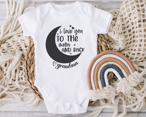 CUSTOM Bodysuit to the Moon and Back Bodysuit Gift for Baby - Etsy Rainbow Baby Names, Rainbow Baby Onesie, Easter Onesie, Easter Baby, White Onesie, Baby Easter, Girl Onesies, Baby Comforter