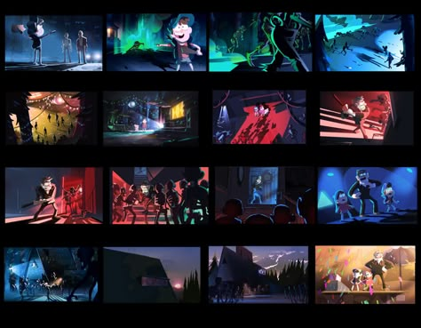 Story Beats, Passion Pictures, Art Environment, Vis Dev, Animation Storyboard, Key Frame, Color Boards, Color Script, Color Key