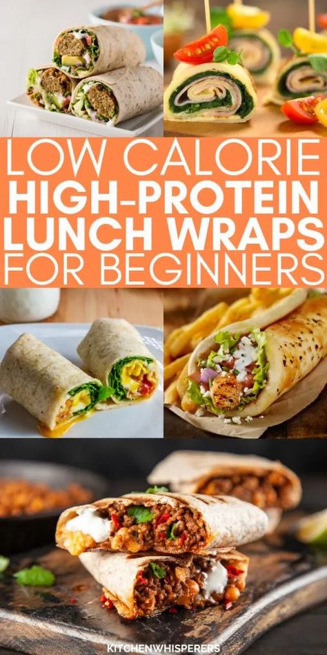 Easy & Healthy Protein Wrap Recipes For Lunch (vegan) - Kitchen Whisperers Healthy Meals Lunches Pack, Quick Healthy Wraps, Wraps On The Go, High Protein Lunch Wrap Ideas, Easy High Protein Lunch Wraps, Protein Sides For Lunch, Healthy Lunch Meat Wraps, Lunch Meal Prep Wraps, High Protein Tortilla Roll Ups