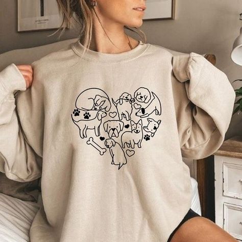 Dog Heart Sweatshirt, Dog Lover Gift, Dog Mom Sweatshirt, Dog Valentines Sweatshirt, Dog Lover Sweatshirt, Dog Mama sweatshirt, Dog Mom T shirt #tshirt t-shirt #t_shirt t shirts #tshirts t-shirts #t_shirts T shirt design #tshirtdesign T-shirt designs #t_shirtdesign T shirts designs #tshirtsdesigns 2.403 Pet Shirts For Dogs, Women Sweatshirt Design, Popular Sweatshirt Designs, Sweatshirt Designs Ideas, Cool Sweatshirt Designs, Valentines Sweatshirt, Dog Lover Sweatshirt, Dog Heart, Dog Mom Sweatshirt