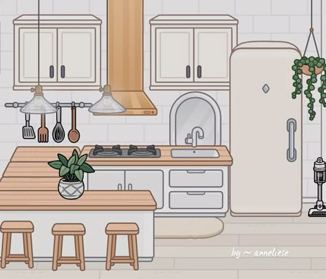 Toca Asthetic, Modern Mansion Kitchen, Boca Recipe, Toca Life World Aesthetic Pfp, Bad Room Ideas, Mansion Kitchen, Toca Ideas, Organizator Grafic, Toka Boka