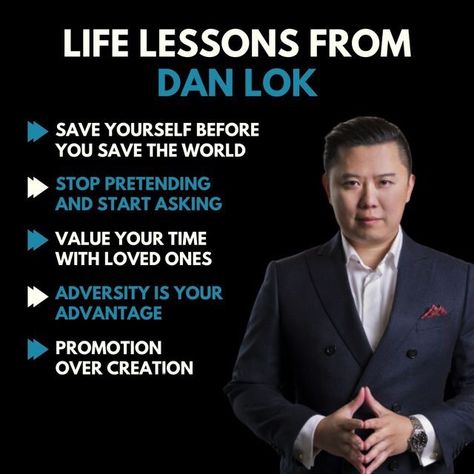 Life Lessons from Dan Lok. #DanLok #entrepreneur Dan Lok Quotes, Visual Books, Books Summary, Dan Lok, Credit Quotes, Stop Pretending, Stories Of Success, Business Ideas Entrepreneur, Business Inspiration Quotes