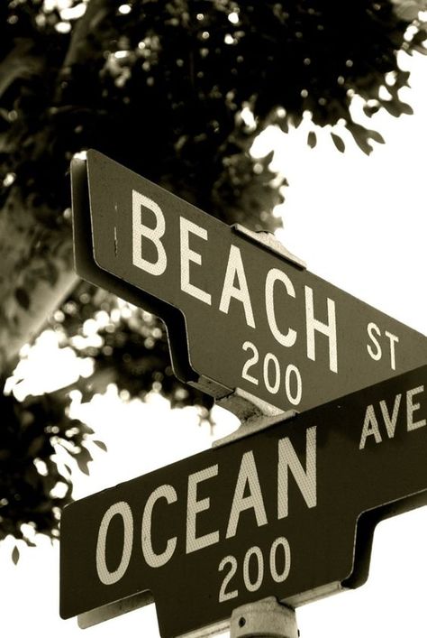 Beachy Signs, Dream Address, Beach Street, I Love The Beach, Cross Roads, Photography Beach, Beach Quotes, Beach Living, Salt Life