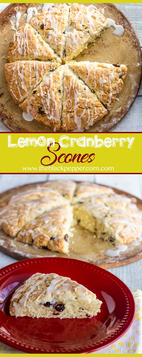 Cranberry Scones Recipe, Orange Cranberry Scones, Lemon Cranberry, Pav Recipe, Cranberry Orange Scones, Cranberry Scones, Scones Recipe Easy, Orange Scones, Lemon Scones