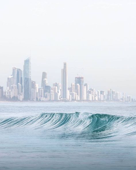 Destination Gold Coast on Instagram: “The lip of the swell is only made sweeter with the Gold Coast skyline off over the shoulder. 🌊 A picturesque display, inviting you to come…” Sky Line, Summer Feeling, Future Life, Gold Coast, Perth, The Gold, Lips, Australia, Road