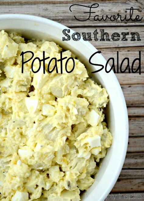 Favorite Southern Potato Salad – just like my grandmother used to make Southern Potato Salad Recipe, Canned Milk, Southern Style Potato Salad, Potatoe Salad, Southern Potato Salad, Potato Salads, Creamy Recipes, Potato Salad Recipe, Dill Pickles