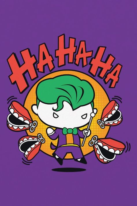 Chibi Joker With Toy Teeth Postcard
Check out Chibi Joker as he releases four chattering teeth toys with a large "Ha Ha Ha" overhead. Joker Images Wallpaper, Joker Chibi, Teeth Poster, Chattering Teeth, Harley And Joker Love, Joker Poster, Joker Art, Comics Art, Joker And Harley Quinn