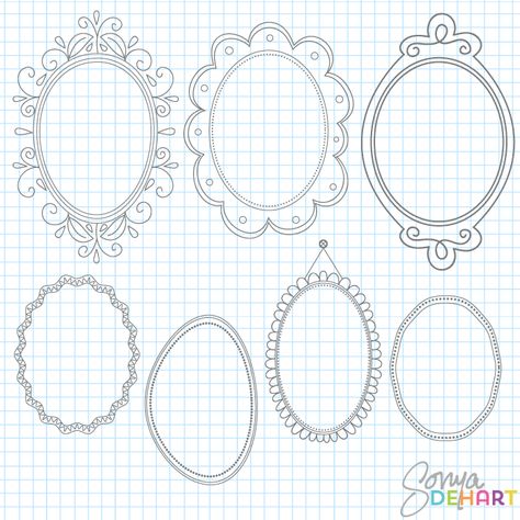 Mirror Doodle, Doodle Frame, Doodle Frames, Interior Work, Cute Cartoon Drawings, Paper Quilling, Travelers Notebook, Mirror Frames, Cartoon Drawings