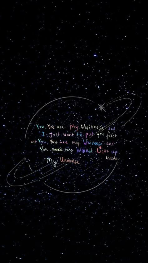 Coldplay Wallpaper, Wallpaper Lyrics, Bts Lyrics, Universe Quotes, Bts Wallpaper Lyrics, Bts Quotes, Simple Wallpapers, My Universe, Coldplay