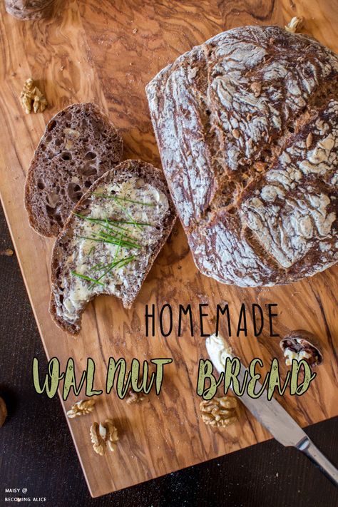 Brown Bread Recipe, Walnut Bread Recipe, Healing Self Love, German Bread, Healing Self, Herb Bread, Protein Bread, Walnut Bread, Low Waste