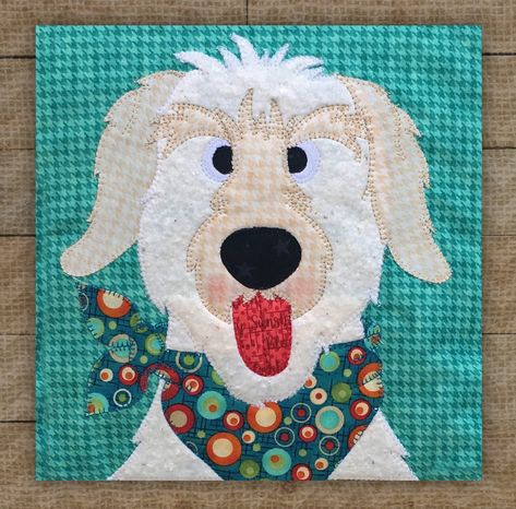 Doodle Dog - Pattern Timeless Treasures Fabric, Dog Quilts, Applique Kit, Patch Aplique, Applique Quilting, Doodle Dog, Animal Quilts, Cat Quilt, Background Fabric