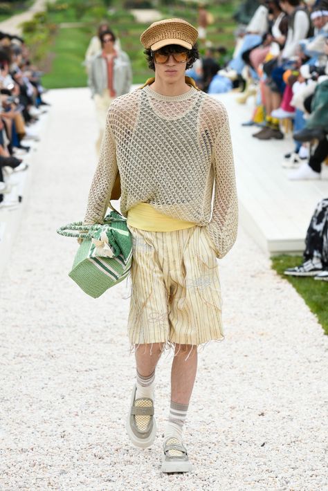 Evan Mock, Summer Wear Men, Knitwear Details, Summer Knitwear, Interesting Patterns, Fashion Trend Forecast, Resort Outfit, Summer 2025, Mens Outfit Inspiration