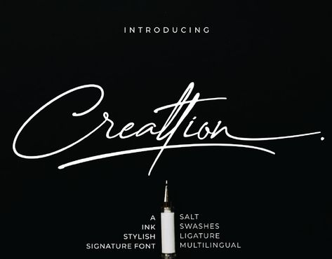 FREE | Creattion Elegant Signature Script on Behance Caligraphy Font, Fonts Art, Hand Fonts, Text Drawing, Elegant Signature, Signature Generator, Free Typeface, Cool Signatures, Best Script Fonts