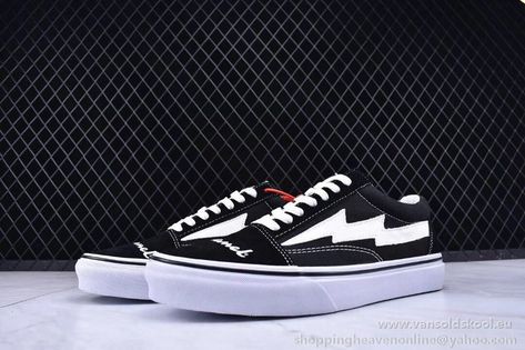 Revenge X Storm, Store Lighting, Shoe Inspo, Pop Up Store, Old Skool, Vans Sneaker, Revenge, Pop Up, Black White