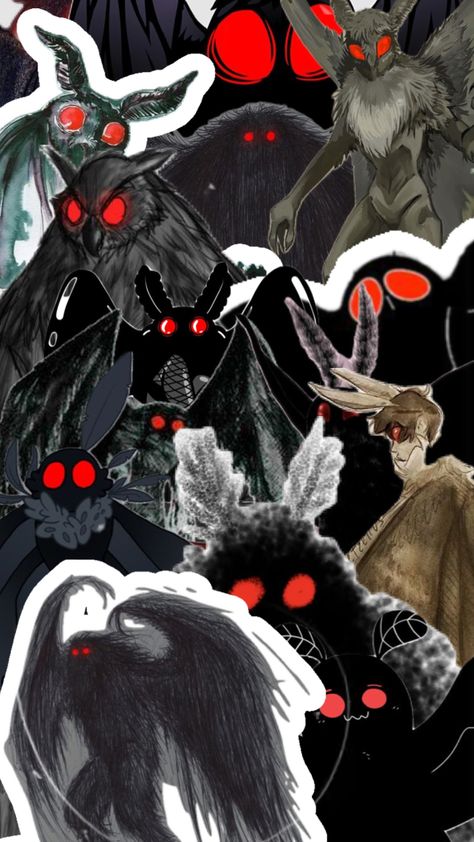 Cute Mothman Wallpaper, Moth Man Wallpaper, Mothman Background, Mothman Wallpaper Iphone, Mothman Poster, Mothman Wallpaper, Cryptid Wallpaper, Mothman Fanart, Forest Mystery