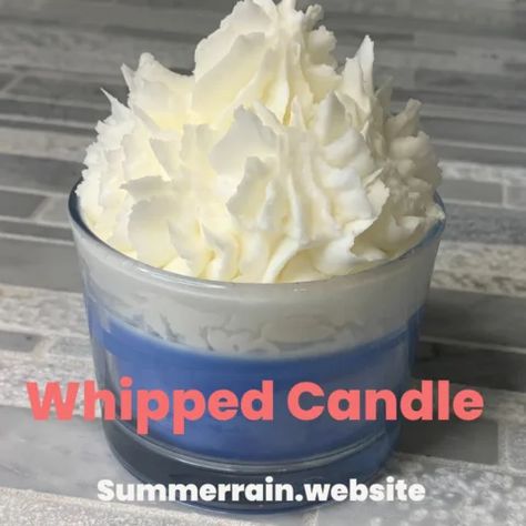 How to Whip Candle Wax - Whipped Candle Frosting Recipe - Summer Rain Candle Frosting, Whipped Wax Candles, Whipped Candle, Homemade Candle Recipes, Wax Recipe, Candle Scents Recipes, Wax Candles Diy, How To Make Icing, How To Make Frosting