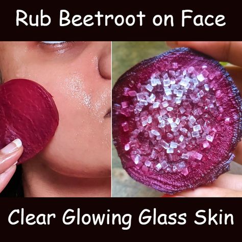 Beauty Recipes - Use Beetroot & Turmeric on Face & get GLASS Skin & Skin Whitening Serum - Beetroot Face Pack Beetroot Face Pack For Glowing Skin, Turmeric On Face, Beetroot Face Pack, Turmeric For Face, Get Glass Skin, Face Pack, Pretty Skin Care, Pretty Skin, Lip Colour