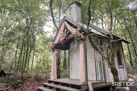 Chapel In The Hollow, Destination Aesthetic, Beautiful Chapels, Private Chapel, Chapel In The Woods, Gatlinburg Weddings, Moody Forest, Weddings Idea, Wedding Ceremony Script