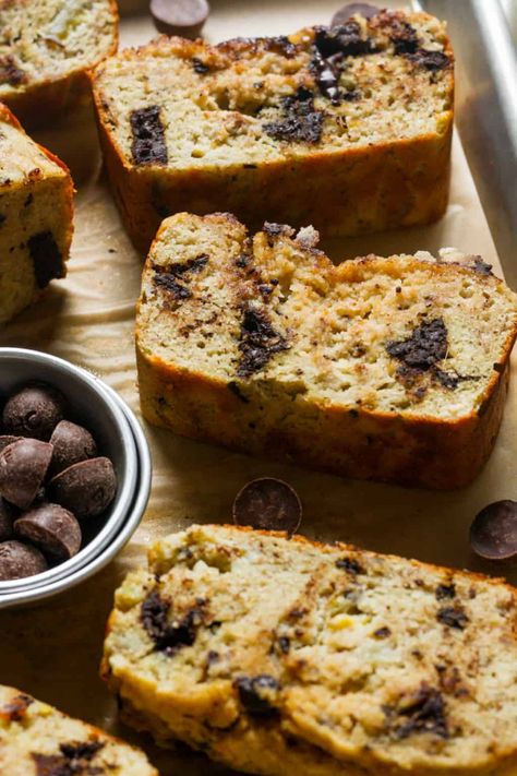 Keto Banana Bread - Organically Addison Keto Friendly Banana Bread, Keto Banana Bread With Real Bananas, Keto Bannan A Bread Recipe, Keto Puddings, Low Carb Banana Bread, Hawaiian Banana Bread, Organically Addison, Keto Banana, Keto Pudding