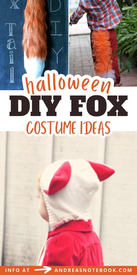 Diy Fox Costume, Fox Fancy Dress, Kids Fox Costume, Dorothy Costume Diy, Fox Costume Diy, Fancy Dress Diy, Fox Mask Diy, Fox Halloween Costume, Diy Girls Costumes