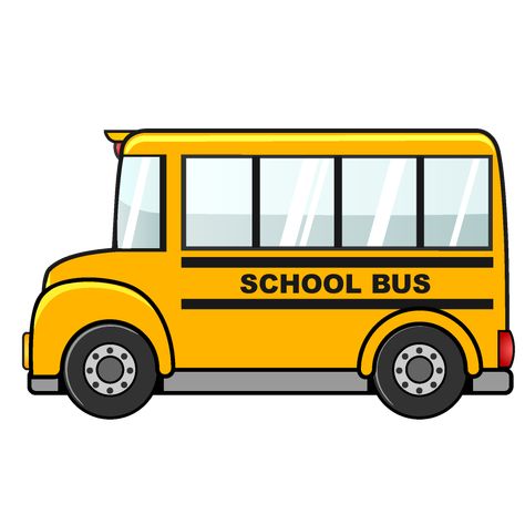 Bus Sekolah, School Bus Clipart, School Bus Pictures, School Bus Drawing, Cartoon School Bus, Bus Drawing, Teaching Clipart, Bus Crafts, Bus Cartoon