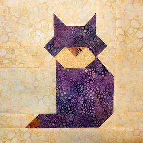 Cat Quilt Block, Cats Happy, Cat Quilt Patterns, Charity Quilts, Big Block Quilts, Dog Quilts, Quilt Square Patterns, Cute Quilts, Animal Quilts