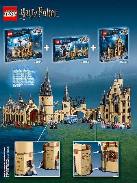 Combining LEGO Harry Potter sets & more! Harry Potter Lines, Harry Potter Castle, Classe Harry Potter, Harry Potter Lego, Best Lego Sets, Harry Potter Lego Sets, Harry Potter Hogwarts Castle, Lego Hogwarts, Harry Potter Set