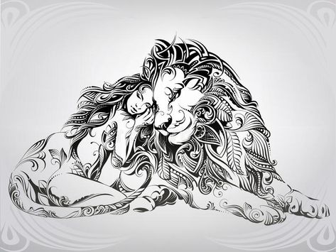 Zodiac Leo Art, Lion Sketch, Awareness Tattoo, Leo Tattoos, Black And White Art Drawing, Mermaid Pictures, Adult Coloring Designs, Mermaid Tattoo, Symbol Tattoos