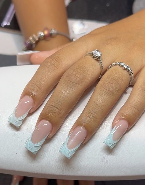 Basic French Tip Nails, French Tip Nails Design, Basic French, Ombre Acrylic Nails, Girly Acrylic Nails, French Tip Acrylic Nails, Casual Nails, French Acrylic Nails, Classy Acrylic Nails