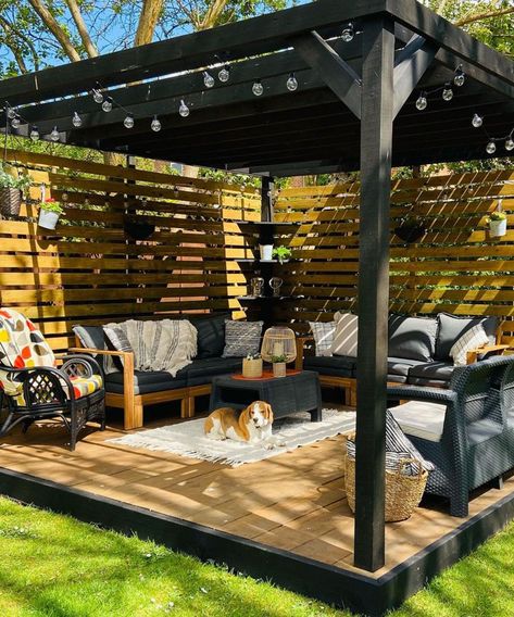 Backyard Boss, Design Per Patio, Back Garden Design, Backyard Gazebo, Backyard Renovations, Patio Garden Design, 카페 인테리어 디자인, Backyard Pergola, Outdoor Gardens Design