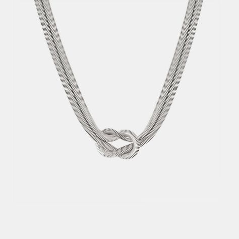 Titanium Steel Knot Necklace is available at just $ 19.55 You can find the buying link https://juulries.com/products/titanium-steel-knot-necklace Check mindblowing collection of unique product at Juulries.com , Dont Miss the breathtaking collections check out Today Pieces: 1-piece Material: Titanium steel, Gold-plated Care instructions: Avoid wearing during exercise, as sweat will react with the jewelry to produce silver chloride and copper sulfide, which causes the jewelry to deteriorat... Knot Necklace, Girls Jewelry, Ring Bracelet, Hair Jewelry, Chain Lengths, Chain Length, Jewelry Shop, Silver Gold, Knot