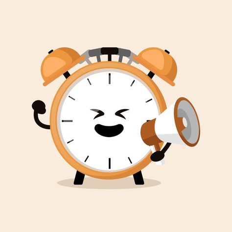 Alarm Clock Illustration, Alarm Clock Clipart, Alarm Clock Cute, Cute Mascot, Iphone Wallpaper Photography, Daylight Saving, Vector Free Download, Tic Tac, Vector Photo