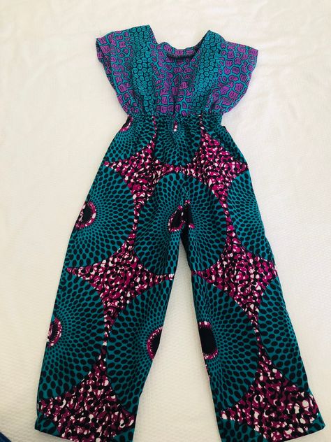 Ankara Jumpsuit For Kids, Ankara Long Gown Styles For Ladies, Jumpsuit Ankara, Ankara Jumpsuit Styles, Plazo Designs, Ankara Trousers, African Print Jumpsuit, Ankara Jumpsuit, Girls Jumpsuit