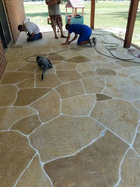 Garden Ideas Patio, Flagstone Patio Design, Marble Architecture, Patio Garden Ideas, Outdoor Tile Patio, Concrete Patio Designs, Patio Pavers Design, Stone Landscaping, Flagstone Patio