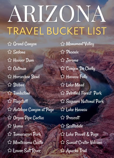 America Bucket List, Bucket List Template, Arizona Bucket List, Connecticut Travel, Alabama Travel, Ohio Travel, Wisconsin Travel, Arizona Travel, Colorado Travel