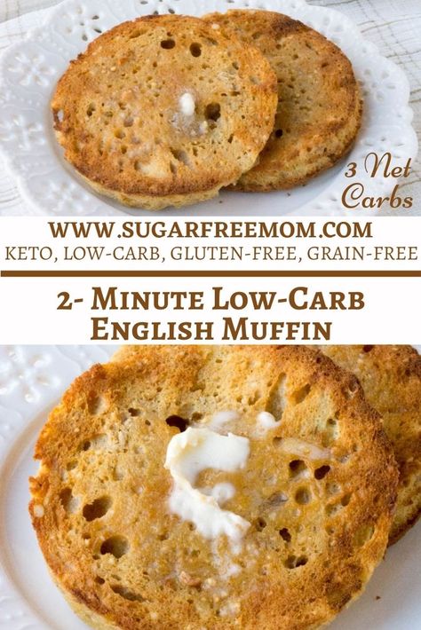 Low Carb English Muffin, Beginners Recipes, Recipes Only, Muffin In A Mug, English Muffin Recipes, Starting Keto Diet, English Muffins, Cake Cookie, Keto Diet Menu