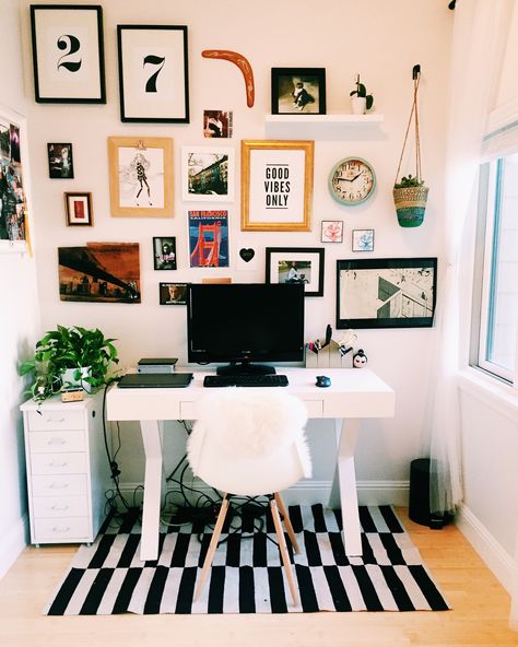 Home Office Frame Wall, Home Office Photo Wall, Gallery Wall Desk, Gallery Wall Behind Desk, Gallery Wall Over Desk, Office Gallery Wall Ideas Work Spaces, Gallery Wall Above Desk, Office Wall Collage, Office Gallery Wall Ideas